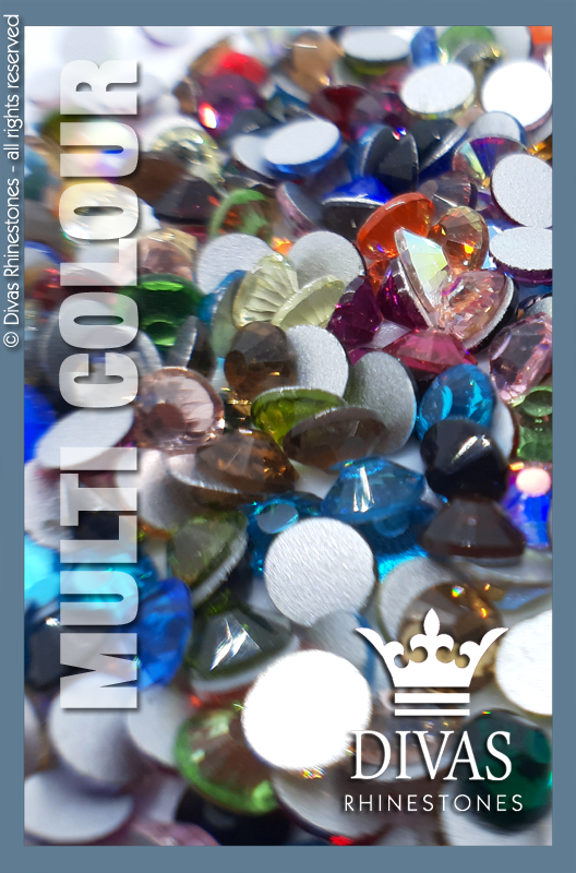 RHINESTONES - Eltanin Rose #2020 Glass Crystal  'Mixed Colour'