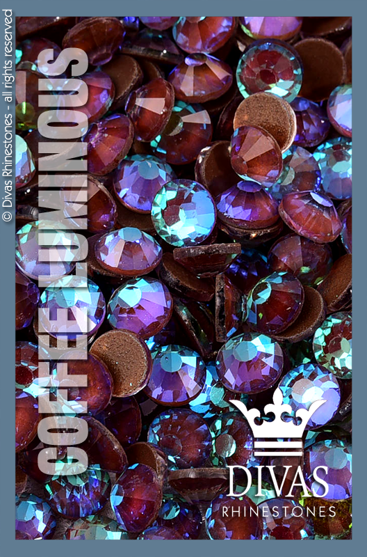 LUMINOUS RHINESTONES - Eltanin Rose #2020 Glass Crystal 'Coffee'