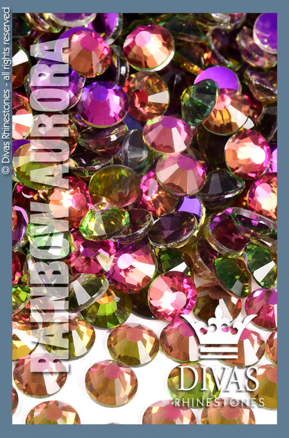 AURORA RHINESTONES - Eltanin Rose #2020 Glass Crystal 'Rainbow'