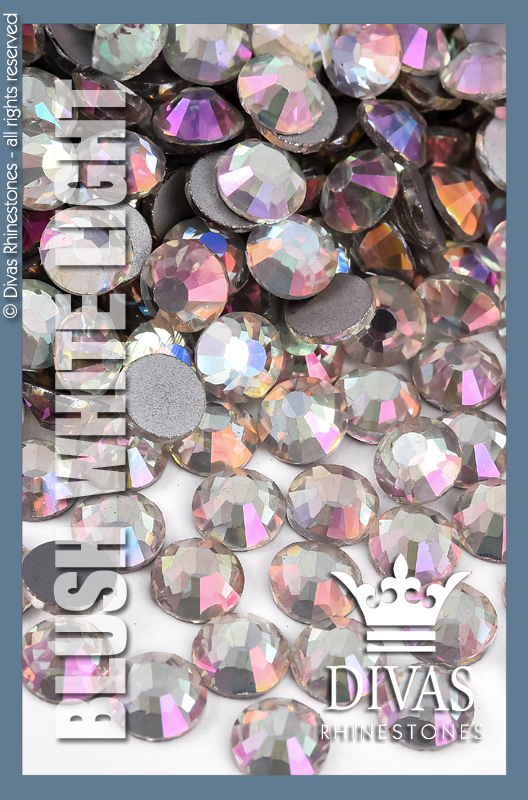 COATED RHINESTONES - Eltanin Rose #2020 Glass Crystal 'Blush White Light'